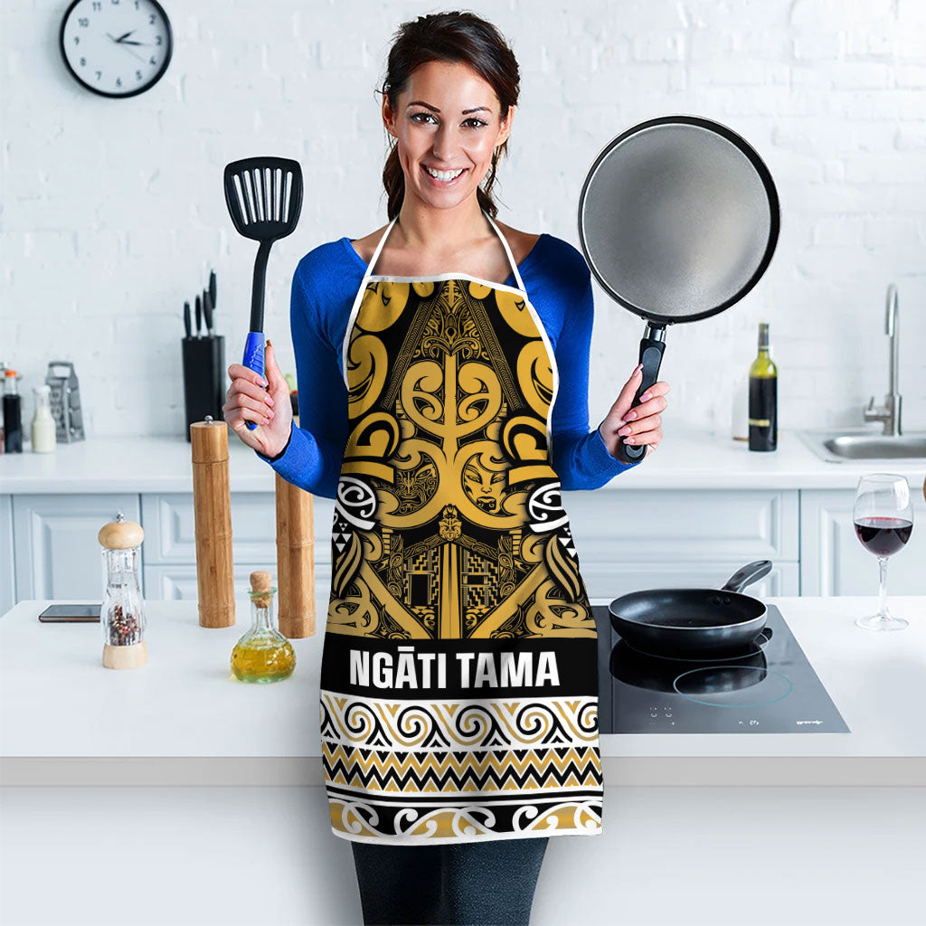 Aotearoa Iwi Ngāti Tama ki Te Waipounamu Trust Apron Maori Wharenui House Tribal Pattern