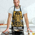 Aotearoa Iwi Ngāti Tama ki Te Waipounamu Trust Apron Maori Wharenui House Tribal Pattern