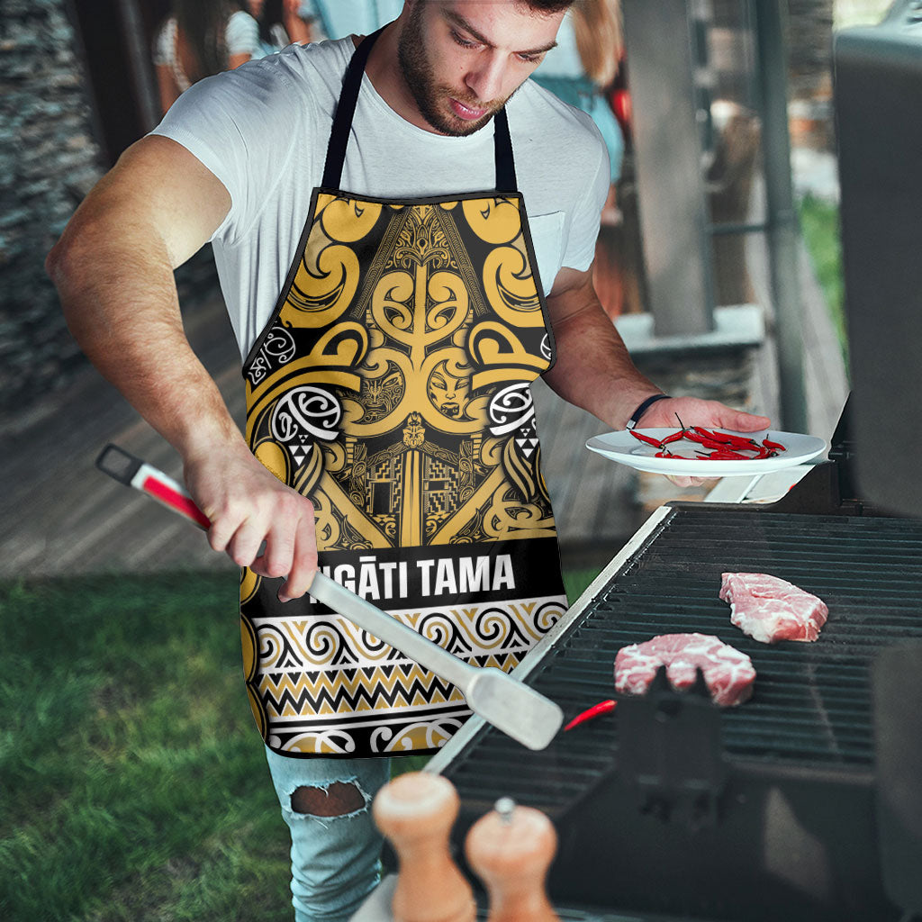 Aotearoa Iwi Ngāti Tama ki Te Waipounamu Trust Apron Maori Wharenui House Tribal Pattern