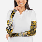 Aotearoa Iwi Ngāti Tama ki Te Waipounamu Trust Arm Sleeves Maori Wharenui House Tribal Pattern