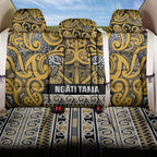 Aotearoa Iwi Ngāti Tama ki Te Waipounamu Trust Back Car Seat Cover Maori Wharenui House Tribal Pattern