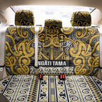 Aotearoa Iwi Ngāti Tama ki Te Waipounamu Trust Back Car Seat Cover Maori Wharenui House Tribal Pattern