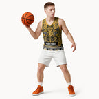 Aotearoa Iwi Ngāti Tama ki Te Waipounamu Trust Basketball Jersey Maori Wharenui House Tribal Pattern