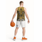 Aotearoa Iwi Ngāti Tama ki Te Waipounamu Trust Basketball Jersey Maori Wharenui House Tribal Pattern