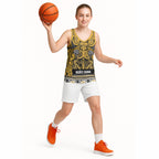 Aotearoa Iwi Ngāti Tama ki Te Waipounamu Trust Basketball Jersey Maori Wharenui House Tribal Pattern