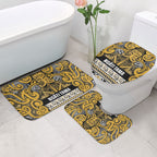 Aotearoa Iwi Ngāti Tama ki Te Waipounamu Trust Bathroom Set Maori Wharenui House Tribal Pattern