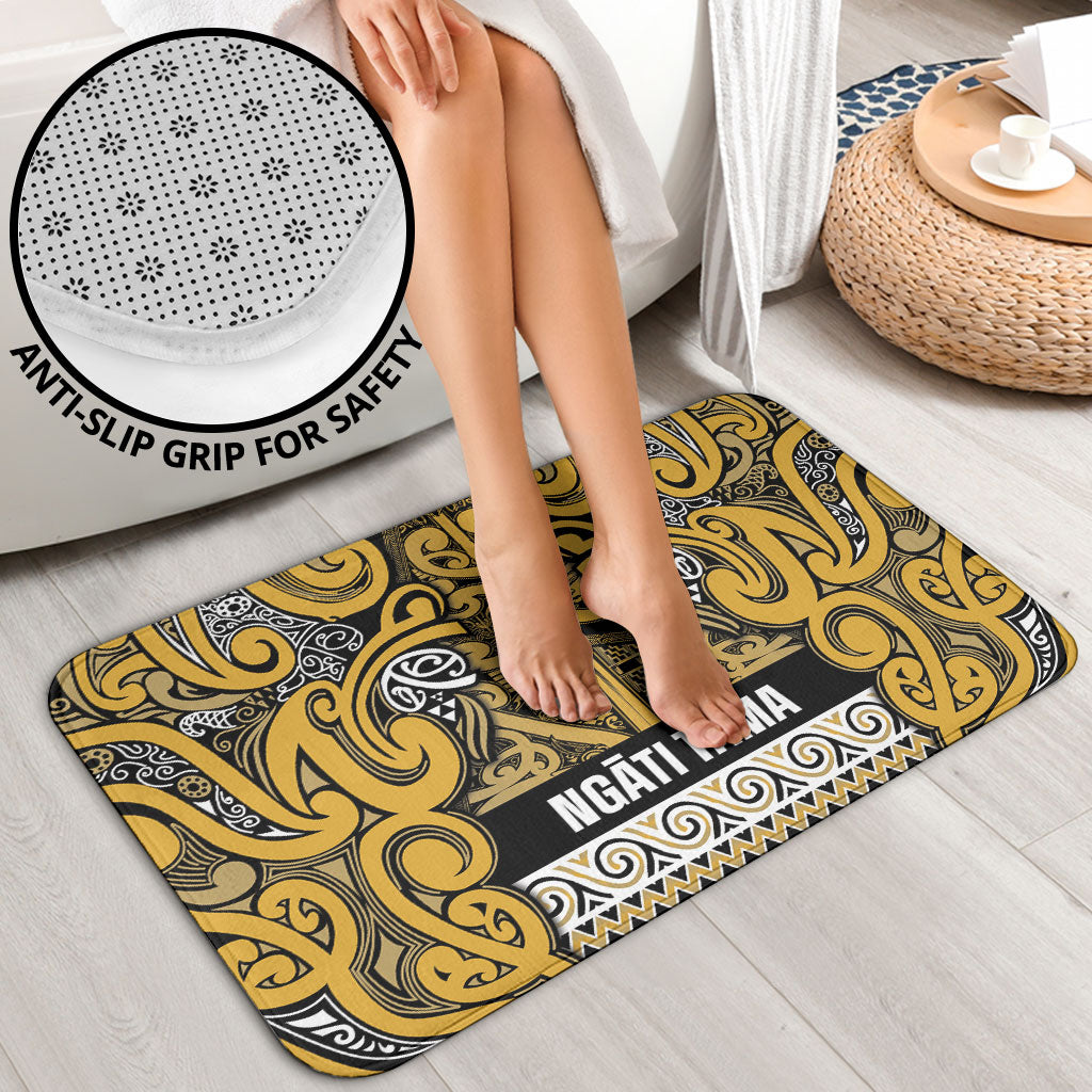 Aotearoa Iwi Ngāti Tama ki Te Waipounamu Trust Bathroom Set Maori Wharenui House Tribal Pattern