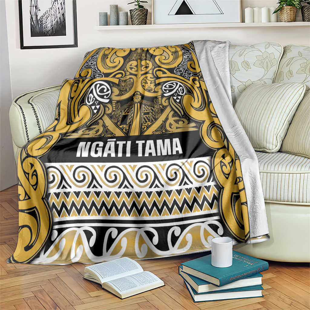 Aotearoa Iwi Ngāti Tama ki Te Waipounamu Trust Blanket Maori Wharenui House Tribal Pattern