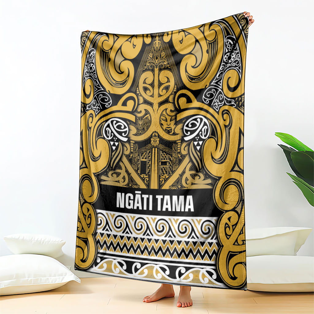 Aotearoa Iwi Ngāti Tama ki Te Waipounamu Trust Blanket Maori Wharenui House Tribal Pattern