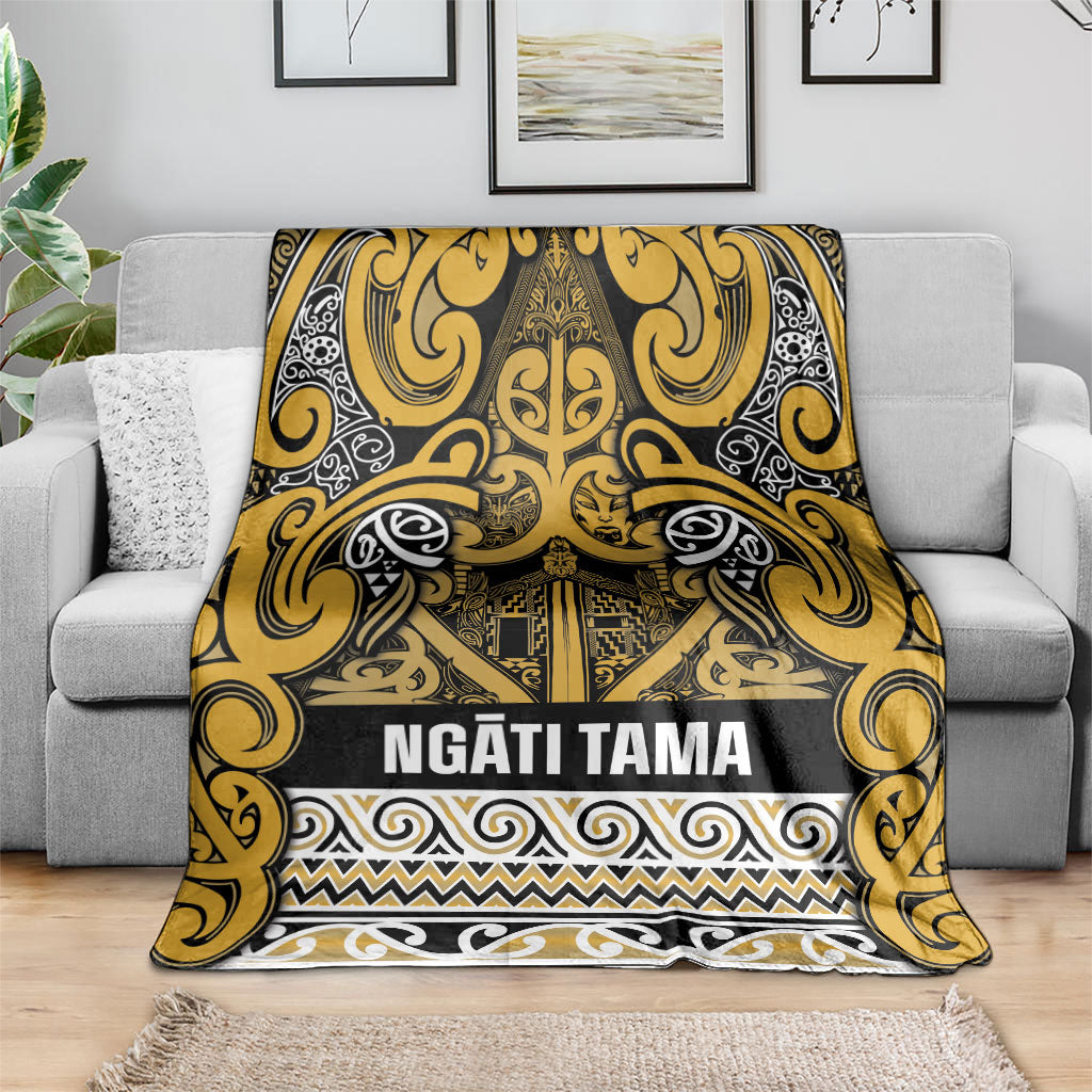 Aotearoa Iwi Ngāti Tama ki Te Waipounamu Trust Blanket Maori Wharenui House Tribal Pattern
