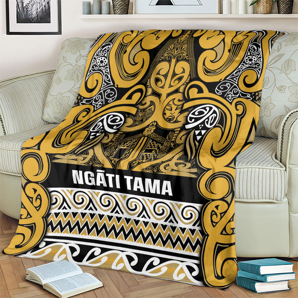 Aotearoa Iwi Ngāti Tama ki Te Waipounamu Trust Blanket Maori Wharenui House Tribal Pattern