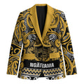 Aotearoa Iwi Ngāti Tama ki Te Waipounamu Trust Blazer Maori Wharenui House Tribal Pattern