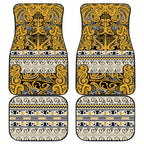 Aotearoa Iwi Ngāti Tama ki Te Waipounamu Trust Car Mats Maori Wharenui House Tribal Pattern