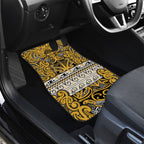 Aotearoa Iwi Ngāti Tama ki Te Waipounamu Trust Car Mats Maori Wharenui House Tribal Pattern