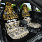 Aotearoa Iwi Ngāti Tama ki Te Waipounamu Trust Car Seat Cover Maori Wharenui House Tribal Pattern
