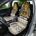 Aotearoa Iwi Ngāti Tama ki Te Waipounamu Trust Car Seat Cover Maori Wharenui House Tribal Pattern