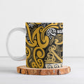 Aotearoa Iwi Ngāti Tama ki Te Waipounamu Trust Ceramic Mug Maori Wharenui House Tribal Pattern