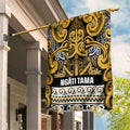 Aotearoa Iwi Ngāti Tama ki Te Waipounamu Trust Garden Flag Maori Wharenui House Tribal Pattern