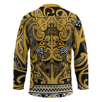 Aotearoa Iwi Ngāti Tama ki Te Waipounamu Trust Hockey Jersey Maori Wharenui House Tribal Pattern