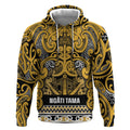 Aotearoa Iwi Ngāti Tama ki Te Waipounamu Trust Hoodie Maori Wharenui House Tribal Pattern