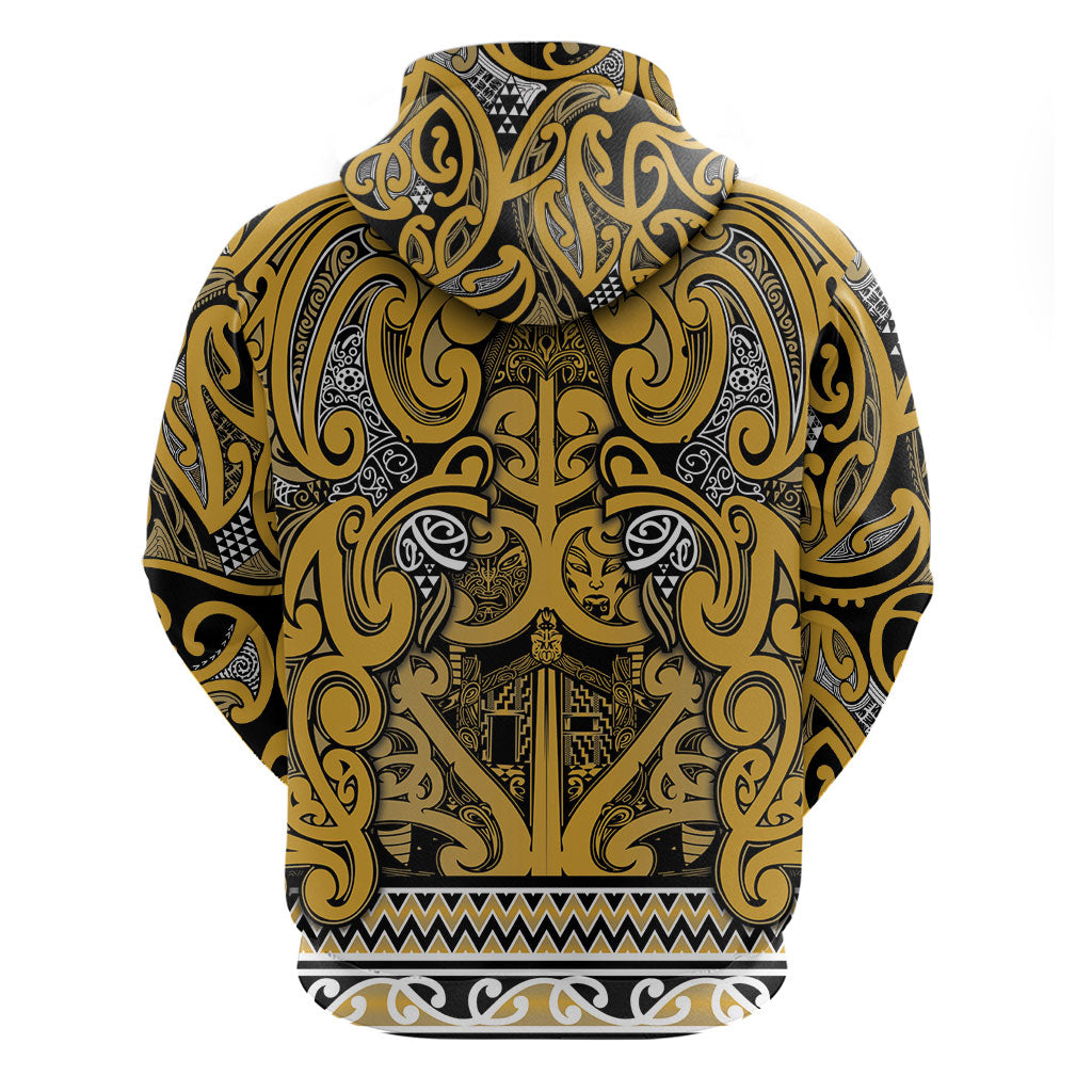 Aotearoa Iwi Ngāti Tama ki Te Waipounamu Trust Hoodie Maori Wharenui House Tribal Pattern