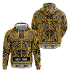 Aotearoa Iwi Ngāti Tama ki Te Waipounamu Trust Hoodie Maori Wharenui House Tribal Pattern