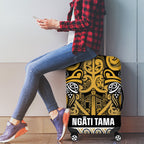 Aotearoa Iwi Ngāti Tama ki Te Waipounamu Trust Luggage Cover Maori Wharenui House Tribal Pattern
