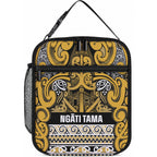 Aotearoa Iwi Ngāti Tama ki Te Waipounamu Trust Lunch Bag Maori Wharenui House Tribal Pattern