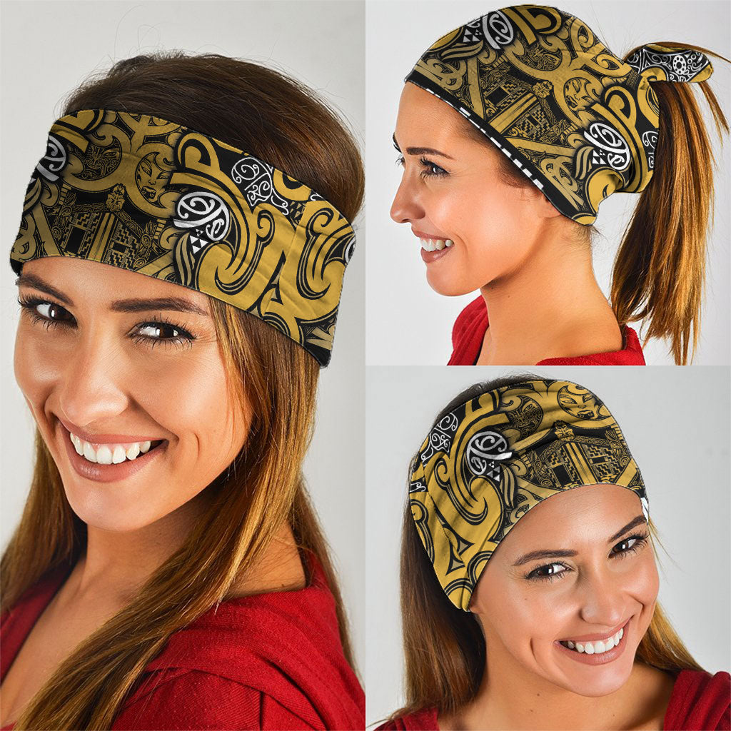 Aotearoa Iwi Ngāti Tama ki Te Waipounamu Trust Neck Gaiter Maori Wharenui House Tribal Pattern