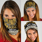 Aotearoa Iwi Ngāti Tama ki Te Waipounamu Trust Neck Gaiter Maori Wharenui House Tribal Pattern
