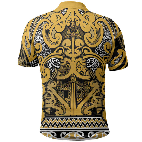 Aotearoa Iwi Ngāti Tama ki Te Waipounamu Trust Polo Shirt Maori Wharenui House Tribal Pattern
