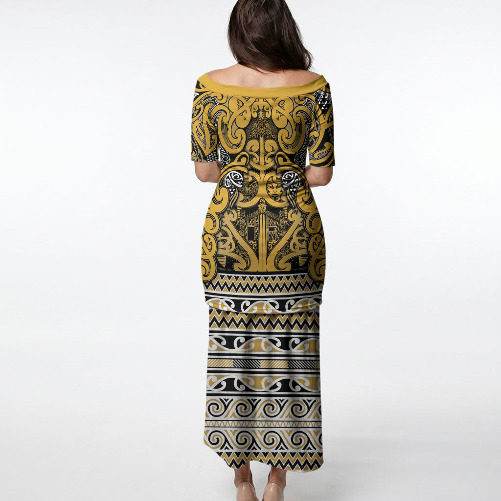 Aotearoa Iwi Ngāti Tama ki Te Waipounamu Trust Puletasi Maori Wharenui House Tribal Pattern