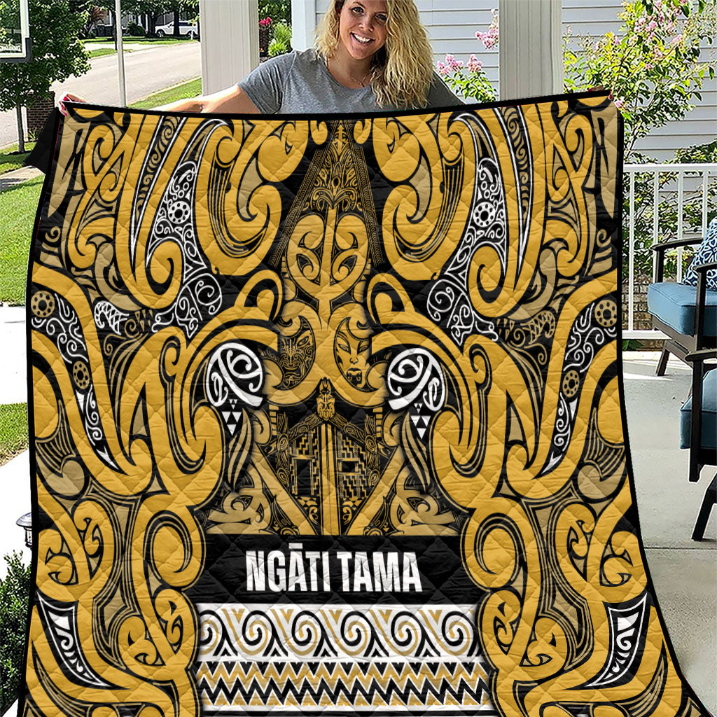 Aotearoa Iwi Ngāti Tama ki Te Waipounamu Trust Quilt Maori Wharenui House Tribal Pattern