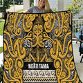 Aotearoa Iwi Ngāti Tama ki Te Waipounamu Trust Quilt Maori Wharenui House Tribal Pattern
