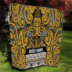 Aotearoa Iwi Ngāti Tama ki Te Waipounamu Trust Quilt Maori Wharenui House Tribal Pattern
