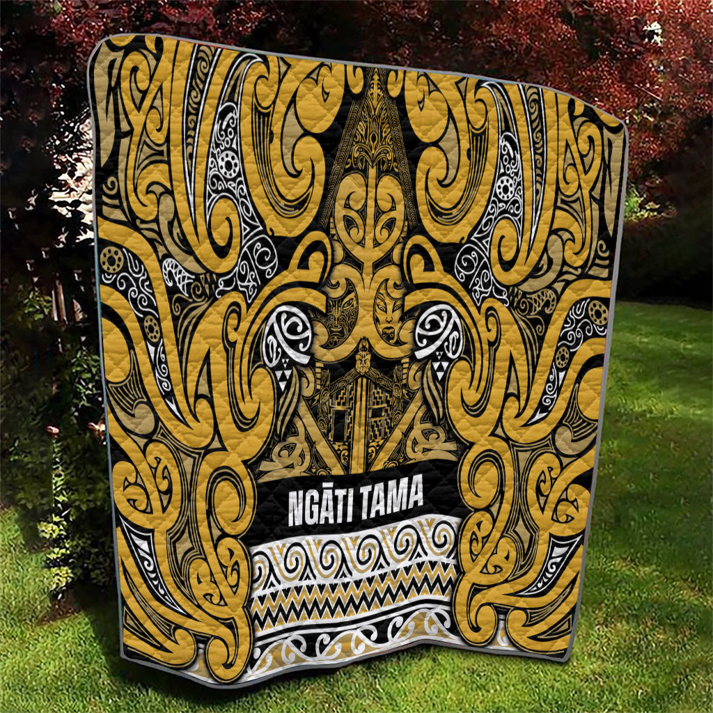 Aotearoa Iwi Ngāti Tama ki Te Waipounamu Trust Quilt Maori Wharenui House Tribal Pattern