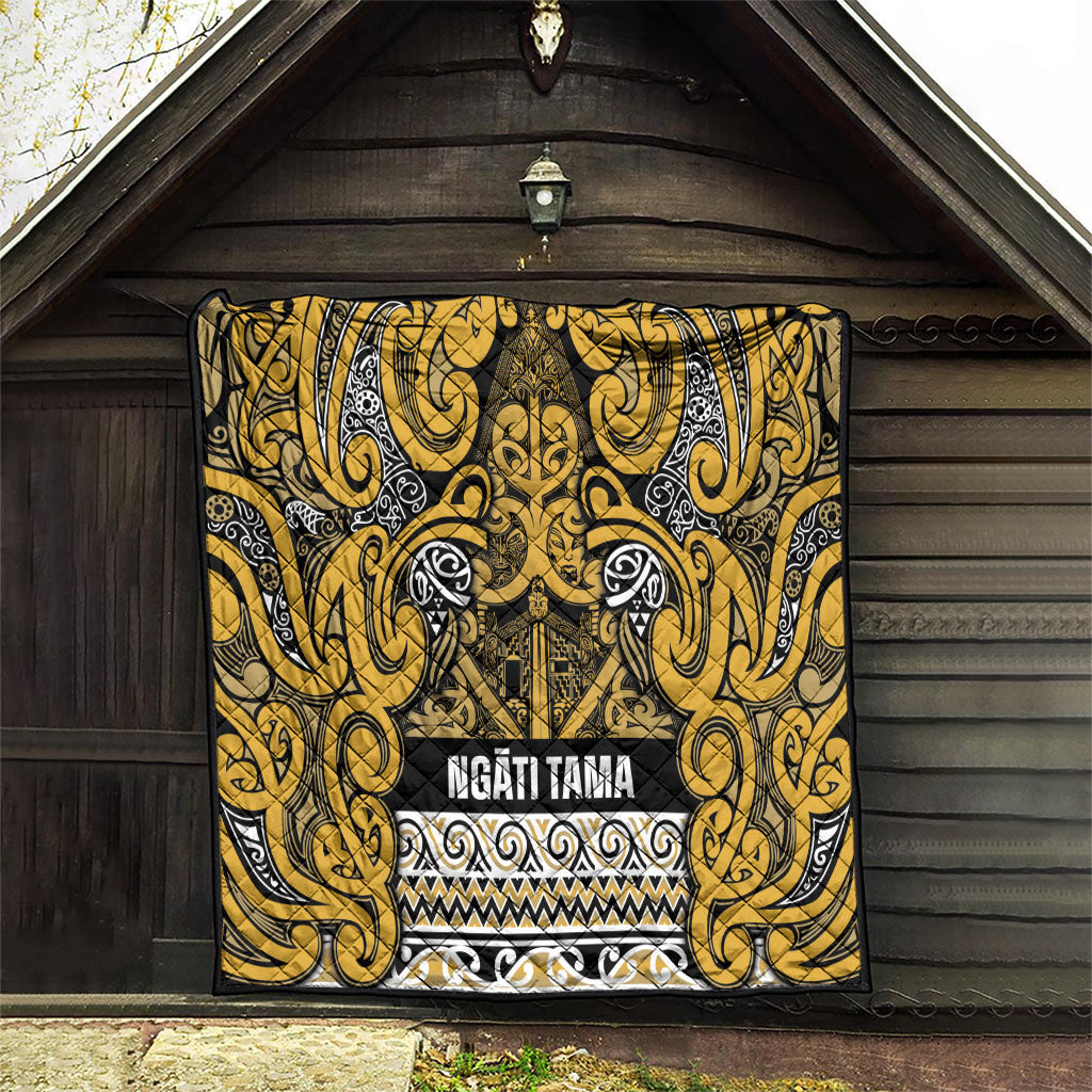 Aotearoa Iwi Ngāti Tama ki Te Waipounamu Trust Quilt Maori Wharenui House Tribal Pattern