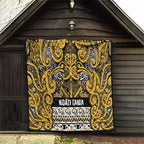 Aotearoa Iwi Ngāti Tama ki Te Waipounamu Trust Quilt Maori Wharenui House Tribal Pattern