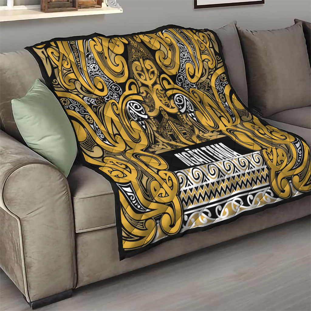 Aotearoa Iwi Ngāti Tama ki Te Waipounamu Trust Quilt Maori Wharenui House Tribal Pattern