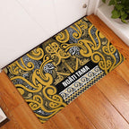 Aotearoa Iwi Ngāti Tama ki Te Waipounamu Trust Rubber Doormat Maori Wharenui House Tribal Pattern