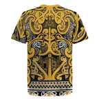Aotearoa Iwi Ngāti Tama ki Te Waipounamu Trust Rugby Jersey Maori Wharenui House Tribal Pattern