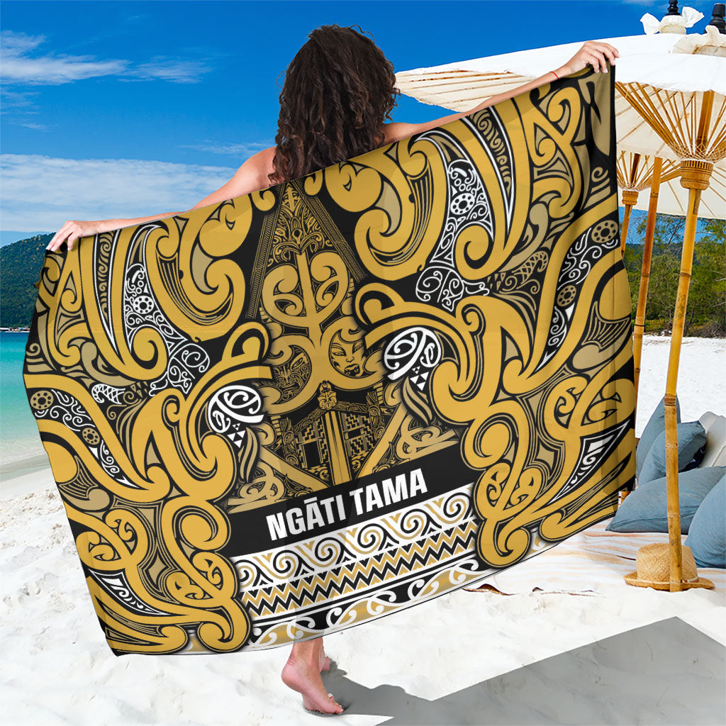 Aotearoa Iwi Ngāti Tama ki Te Waipounamu Trust Sarong Maori Wharenui House Tribal Pattern