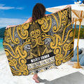 Aotearoa Iwi Ngāti Tama ki Te Waipounamu Trust Sarong Maori Wharenui House Tribal Pattern