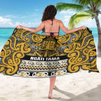 Aotearoa Iwi Ngāti Tama ki Te Waipounamu Trust Sarong Maori Wharenui House Tribal Pattern