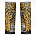 Aotearoa Iwi Ngāti Tama ki Te Waipounamu Trust Skinny Tumbler Maori Wharenui House Tribal Pattern