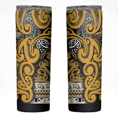 Aotearoa Iwi Ngāti Tama ki Te Waipounamu Trust Skinny Tumbler Maori Wharenui House Tribal Pattern