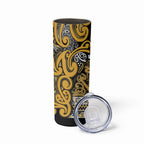Aotearoa Iwi Ngāti Tama ki Te Waipounamu Trust Skinny Tumbler Maori Wharenui House Tribal Pattern