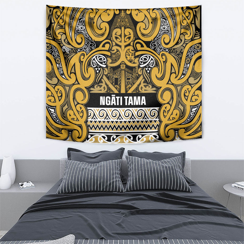 Aotearoa Iwi Ngāti Tama ki Te Waipounamu Trust Tapestry Maori Wharenui House Tribal Pattern