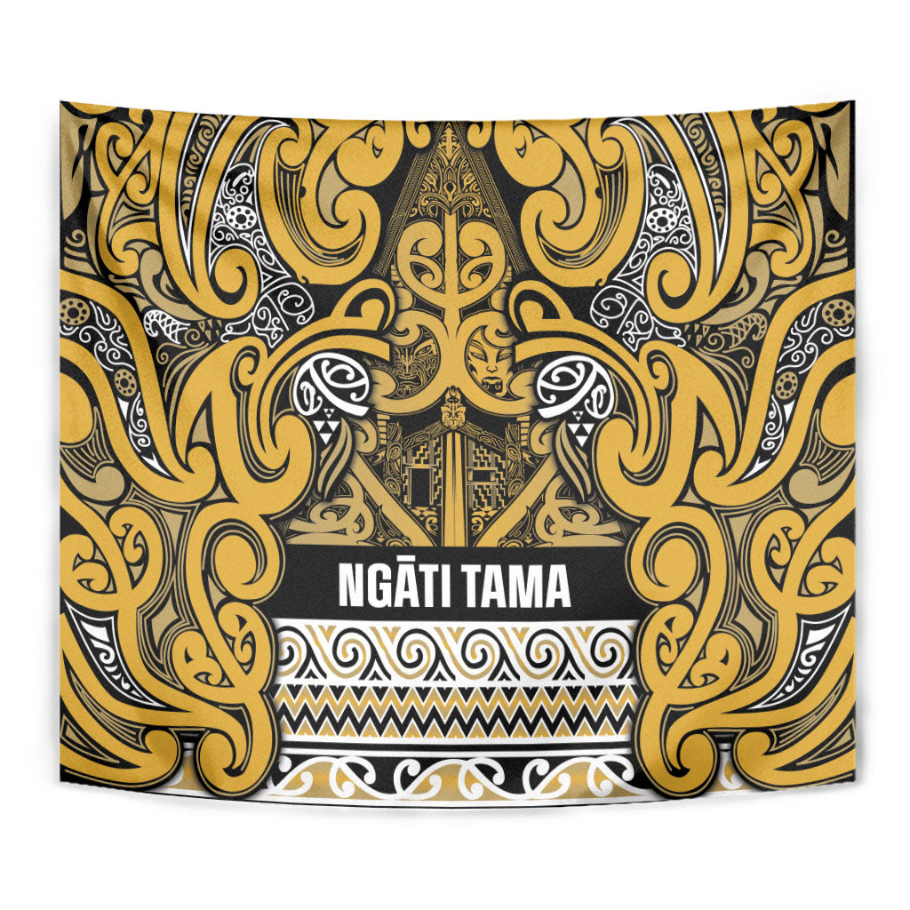 Aotearoa Iwi Ngāti Tama ki Te Waipounamu Trust Tapestry Maori Wharenui House Tribal Pattern