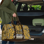 Aotearoa Iwi Ngāti Tama ki Te Waipounamu Trust Travel Bag Maori Wharenui House Tribal Pattern